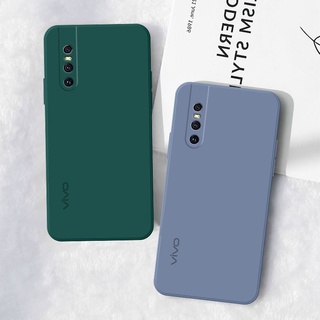 [Ready Stock] Original Official Square Silicone Phone Case VIVO V15 Pro V11i V11 Z3 Z3i Z5X Z1 Pro Casing Thin Candy Soft Cover