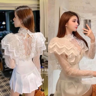 เสื้อลูกไม้ใส่ออกงาน  (Lace shirt)