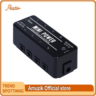 Rowin Guitar Pedal Power Supply Mini Power with 8 Isoluted Out Put 9V DC 300mA Short Circuit Protect