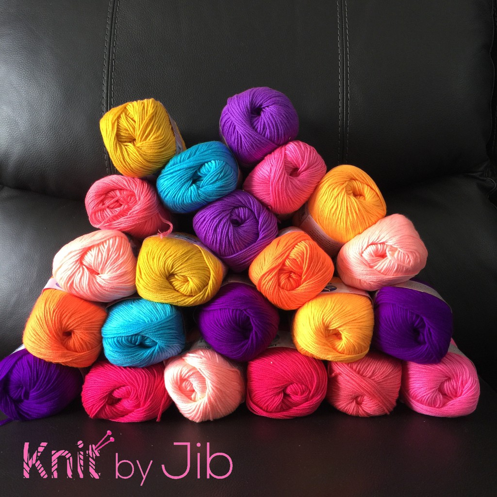 ไหมพรม Egret mini cotton/  ไหมพรมสำหรับถักเต้านม/ Yarn for knitted knocker