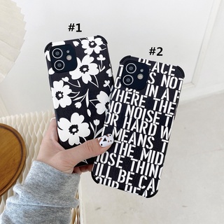 Samsung Galaxy S21 S21+ S21 Ultra S20 Ultra S20 S20+ S20 FE S10+ S10 Lite S9 S9+ S8 S8+ Note20 Ultra Note 20 Note10+ Note 10 Lite Black Flowers anti crack shockproof Soft  Case