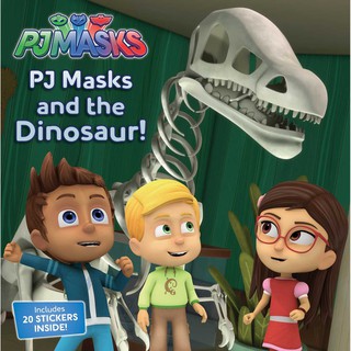 *ส่งทุกวัน* นิทานภาษอังกฤษ+ สติ๊กเกอร์ PJ MASKS AND THE DINOSAUR! - CREGG, R. J. (ADP) - NEW PAPERBACK BOOK