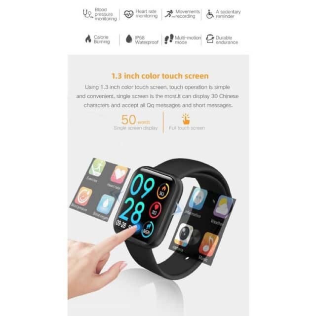 ✅✅✅ Smart Watch P80 Pro 2019 นาฬิกาอัจฉริยะสัมผัสได้เต็มจอ รองรับภาษาไทย เปลี่ยนรูปหน้าจอได้ !✳️✳️