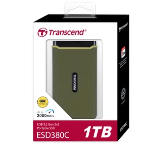 Transcend External SSD 1TB: ESD380C* USB 3.2 Gen 2x2  รับประกัน 5 ปี - มีใบกำกับภาษี-TS1TESD380C