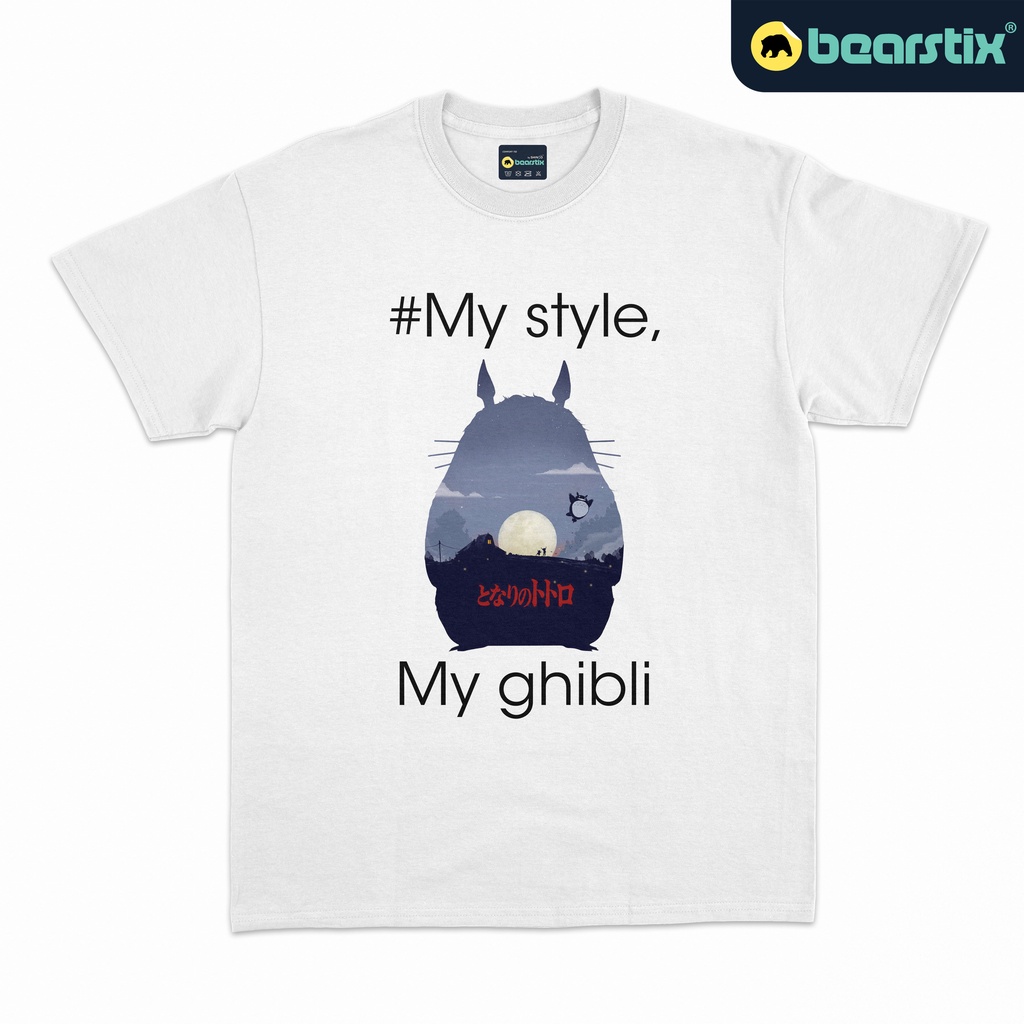 COTTON TSHIRTฝ้ายBearstix - My Style My Ghibli Tshirt - UT เสื้อยืด - My Neighbor Totoro - เสื้อยืด 