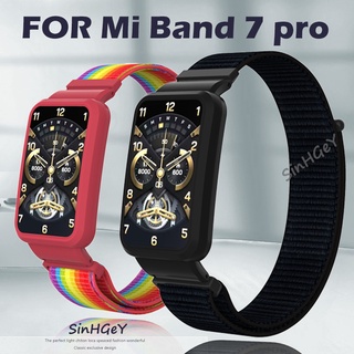 สายรัดข้อมือไนล่อน แม่เหล็ก แบบเปลี่ยน สําหรับ Xiaomi Mi Band 7 Pro Velcro 7Pro