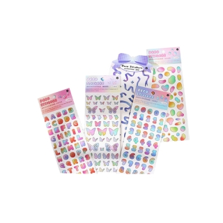 uki stationery★ST-124 พร้อมส่ง สติ๊กเกอร์ PVC สติ๊กเกอร์ไดคัท สติกเกอร์ สติกเกอร์ตกแต่ง ริบบิ้น ผีเสื้อ เกาหลี ติดเคส โน๊ตบุ๊ค สติกเกอร์ตกแต่งเฟรมการ์ด สติ๊กเกอร์ติดบัตร สติ๊กเกอร์ติดบัตรatm