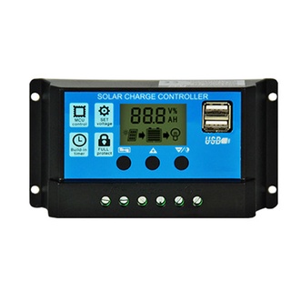 โซล่าชาร์จเจอร์ โซล่าชาร์จคอนโทรลเลอร์ 30A Solar charge controller 12V/24V PWM 30A xlamp