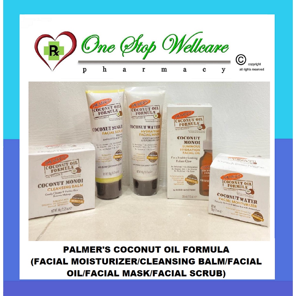 PALMERS FORMULA MINYAK KELAPA / COCONUT OIL FORMULA (FACIAL MOISTURIZER/CLEANSING BALM/FACIAL OIL/FA