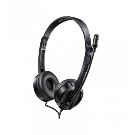 HEADSET (หูฟัง) RAPOO H120 USB STEREO HEADSET HT-H120-BK