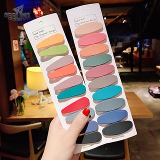 [Feelive] กิ๊บติดผม กิ๊บติดผม กิ๊บติดผม กิ๊บหลิว ไฮบริน สีแดง สไตล์เกาหลี 10 ชิ้น