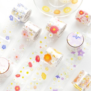 Flower and girl series pet tape small fresh wind hand account material sticker tape