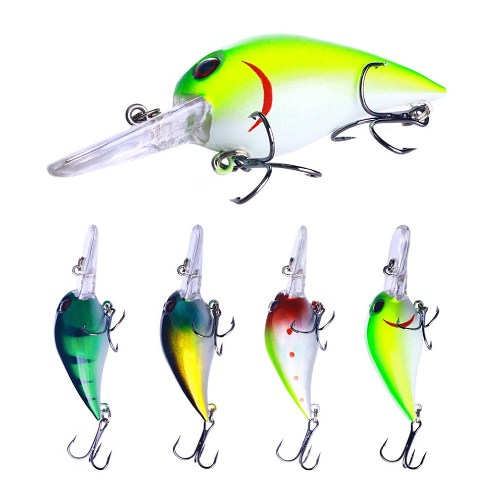 HENGJIA Crankbait 3D Eyes Swimbait 7.3 ซม.-11.8 กรัม เหยื่อล่อตกปลาบนผิวน้ำ สำหรับปลาเทราท์และเพอร์ช