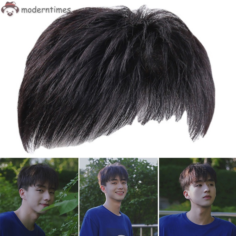 วิกผมสั้น คลิปหนีบ ปิดหัว แบบเปลี่ยน มีประสิทธิภาพ สำหรับผู้ชาย