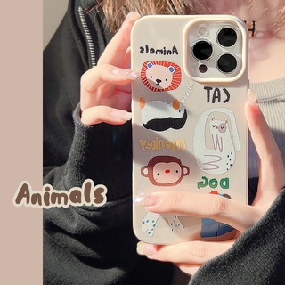 GOODSJ เคสโทรศัพท์มือถือนิ่มการ์ตูนนามธรรมส่วนบุคคล for iPhone