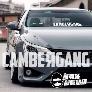 Cambergang สติกเกอร์ติดกระจกหน้ารถยนต์ jdm hellaflush