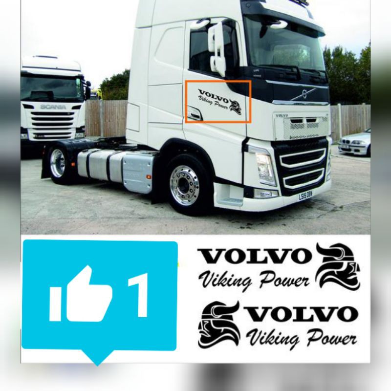 สติ๊กเกอร์ VOLVO viking POWER รถบรรทุก Volvo FH 16 fmx volvo