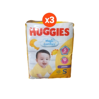โปรโมชั่น : ยกลัง 3 ห่อผ้าอ้อมฮักกี้ส์ Huggies Magic Comfort ไซส์ S-XL
