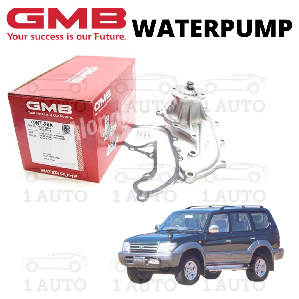 GMB WATERPUMP TOYOTA LANDCRUISER PRADO RZJ95 2.7 3RZ-FE