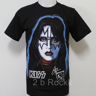 เสื้อวง KISS Ace Frehley เสื้อยืด เสื้อ คิส S113 ไซส์ยุโรป