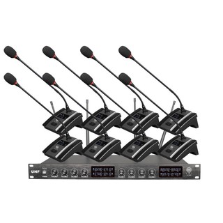 LXJ รุ่น LX-848 ชุดไมค์ประชุมไร้สาย ไมค์ลอยไร้สาย 8 ตัวไมโครโฟน ประชุม WIRELESS CONFERENCE MICROPHONE  Best audio