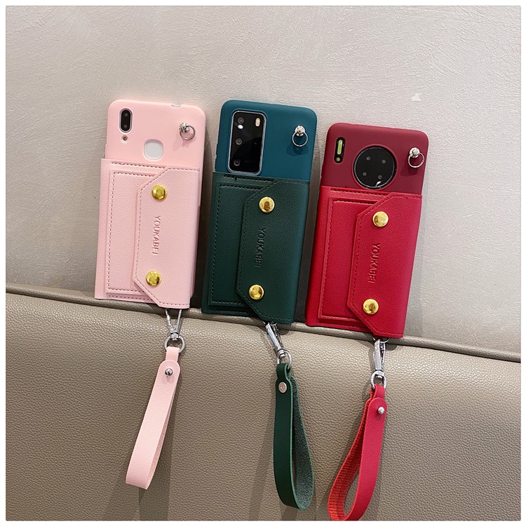Simple Card Case OPPO F19 Pro F1s F5 F9 F7 F11 F17 Pro K7X Find X2 Pro Soft Phone Casing Case Oppo R17 Pro R11 R11s Plus R9s Plus R9s+ R11+ R11s+ Phone Case Storage Bag Back Cover