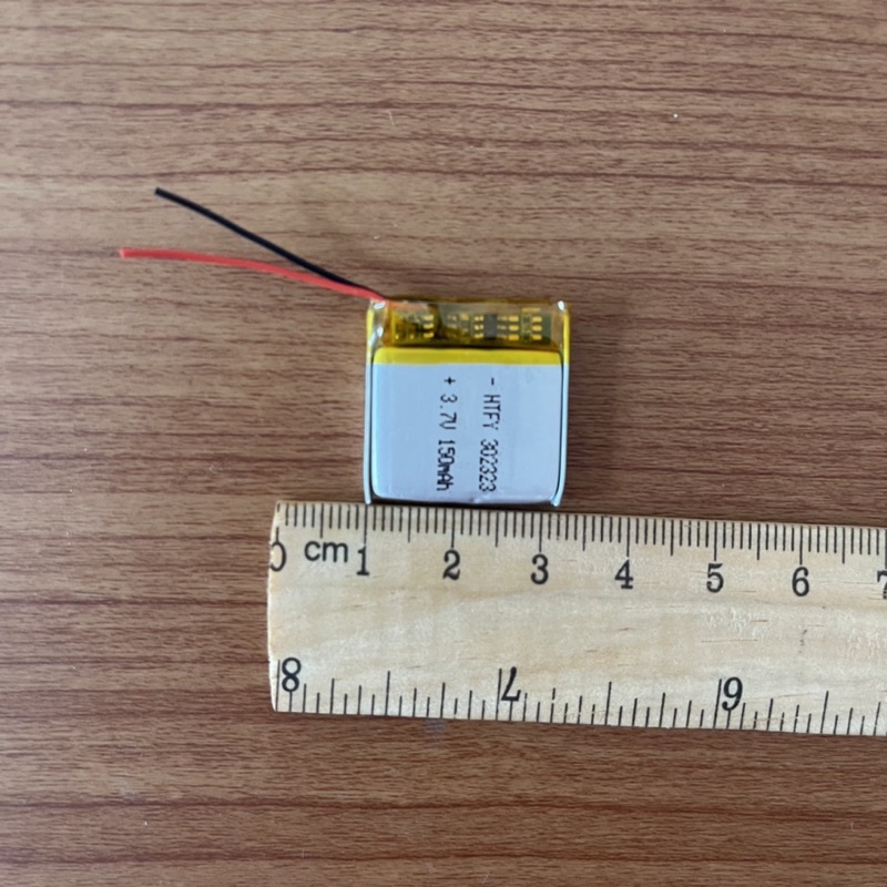 แบตเตอรี่ลิเทียว3.7V150mah(302323)