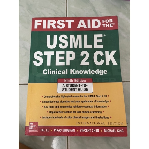 Textbook first aid usmle step 2 ck mc graw hill shopee thailand