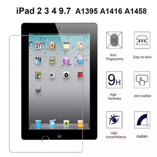 ฟิล์มกระจก นิรภัย เต็มจอ ไอแพด 2 / 3 / 4 Film Glass Screen Protector iPad 2 / 3 / 4 (9.7") For iPad2 /