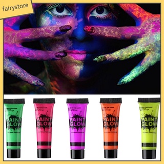 Fairy＆10ml Fluorescent Glow Club Pub Party Festival Makeup UV Neon Face &amp; Body Paint