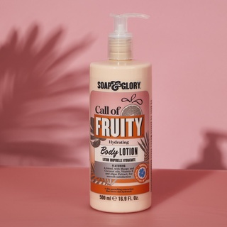 ของแท้/พร้อมส่ง Soap &amp; Glory Call of Fruity Hydrating Body Lotion 500 ml.โซพ แอนด์ กลอรี่ คอล ออฟ ฟรุ๊ตตี้ บอดี้ โลชั่น