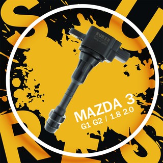 คอยล์ MAZDA 3 G1 G2 / 1.8 2.0 / ปี 04-14 - SCMZ-503 - SURES MADE IN JAPAN - จุดระเบิด หัวเทียน จานจ่าย ไฟ มาสด้า สาม