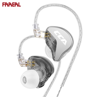 Faaeal CCA CRA หูฟังอินเอียร์ ความถี่สูง แบบมีสาย โลหะ มอนิเตอร์ HiFi ตัดเสียงรบกวน สําหรับเล่นเกม