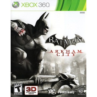 Batman Arkham City xbox360 [Region Free] แผ่นเกมXbox360 แผ่นไรท์สำหรับเครื่องที่แปลงแล้ว LT/RGHทุกโซน