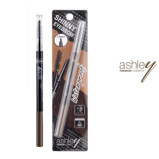 (แท้) Ashley Skinny Eyebrow Pencil 1.5mm แอชลี่ย์ สกินนี่ อายโบลว์ ดินสอเขียนคิ้วหัวเล็ก A314