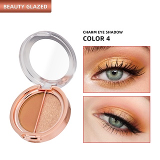 Beauty Glazed 2 in 1 พาเลทอายแชโดว์ 10 สี กันน้ํา กันเหงื่อ สําหรับแต่งหน้า