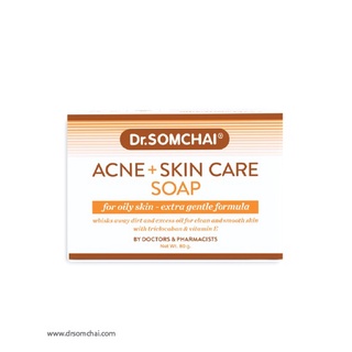 ดร.สมชาย สบู่สิว และบำรุงผิว (สำหรับผิวมัน) 80 g.   Dr.Somchai Acne Soap