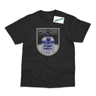 เสื้อยืดผ้าฝ้ายพิมพ์ลายขายดี เสื้อยืด พิมพ์ลาย Star WarsFunny Astromech Droid R2D2 น่ารัก ของขวัญวันเกิด คริสต์มาส สําหร