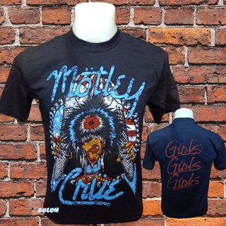 เสื้อวง Motley Crue แขนสั้น ไม่มีตะเข็บข้าง คอฟิต ป้ายUSA เสื้อวง เสื้อผู้ชาย เสื้อทัวร์ วงร็อคคต่างประเทศ