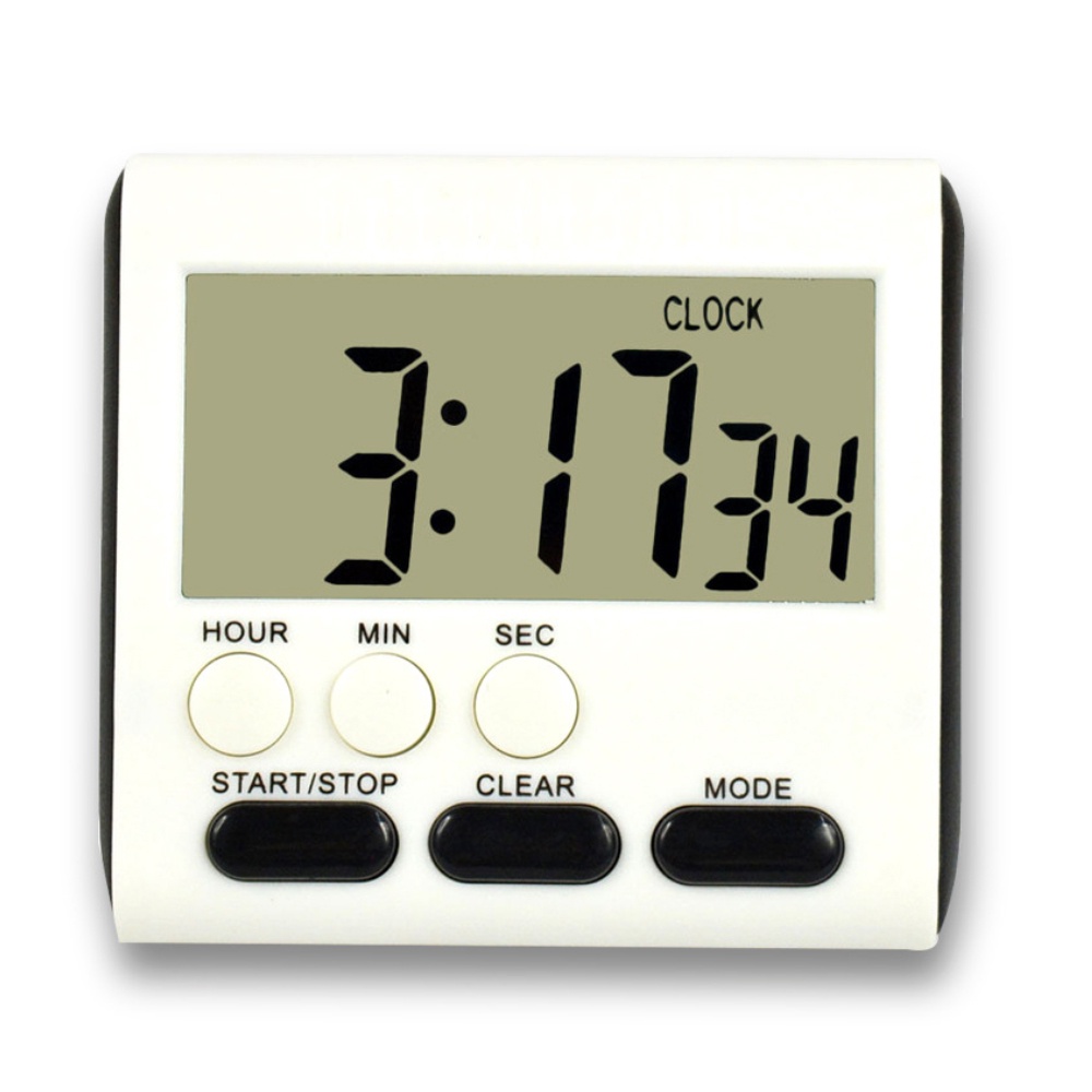 นาฬิกาจับเวลาอิเล็กทรอนิกส์ นาฬิกาจับเวลา นาฬิกานับถอยหลัง นาฬิกาปลุก ตั้งเวลาทำอาหาร ควบคุมเวลา - รูปที่ 2