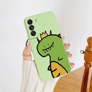เคสไดโนเสาร์สีเขียวมือถือ ซิลิกาเจลเหลว Phone Case For Samsung Galaxy S21 Plus Ultra S21Plus S21Ultra  ปกหลังแบบอ่อน