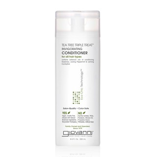 Giovanni ครีมนวดบำรุงลดผมร่วง Eco Chic® Tea Tree Triple Treat Invigorating Conditioner (250 ml)