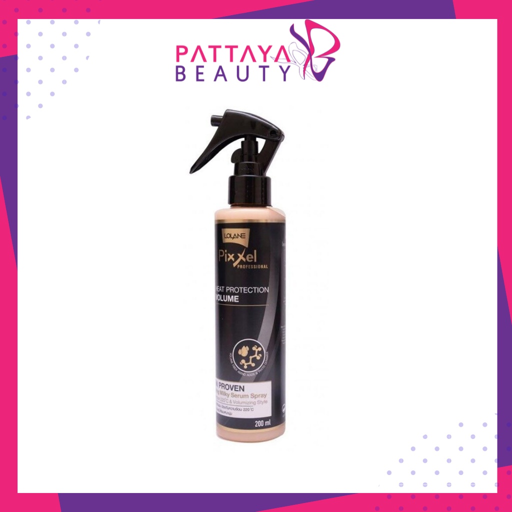 โลแลนสเปรย์ป้องกันความร้อน ฮีทโพรเทคชั่น Lolane Pixxel heat protection volume spray 200ml.