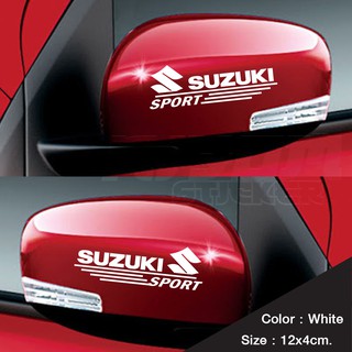 สติ๊กเกอร์ติดรถ ซูซูกิ สติ๊กเกอร์ติดกระจกมองข้าง suzuki อุปกรณ์แต่งรถ รถแต่ง รถซิ่ง Car Stickers