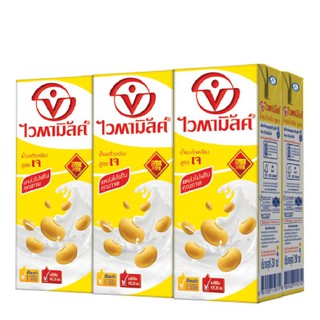 VITAMILK SOYMILK "J" 250 ml x36 box Free Banana family Banana snack seaweed flavor 100 g.