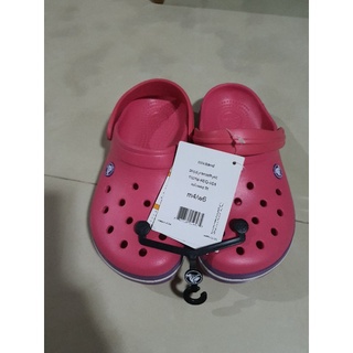 รองเท้า crocs สีชมพู (poppy) สดใส น่ารัก ของแท้ 💯%