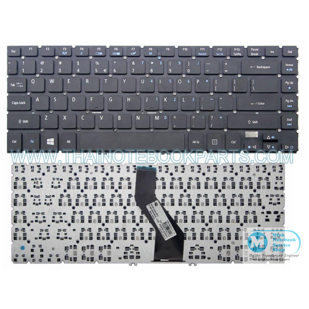 คีย์บอร์ดโน๊ตบุ๊ค Acer Aspire V5-472 V5-473 V5-472G V5-473G V7-481 V7-481P V7-482 V7-482P US keyboar