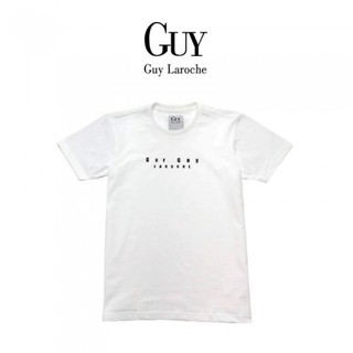 เสื้อยืดโอเวอร์ไซส์Guyguylaroche เสื้อยืดสกรีนโลโก้S-3XL