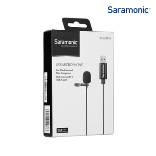 Saramonic SR-ULM10 ไมโครโฟนแบบสายหนีบปกเสื้อ ความยาว 2 เมตร เชื่อมต่อแบบ USB-A