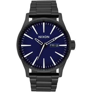 Nixon Sentry NXA3562668-00 นาฬิกาข้อมือผู้ชาย สีดำ หน้าปัดสีน้ำเงิน